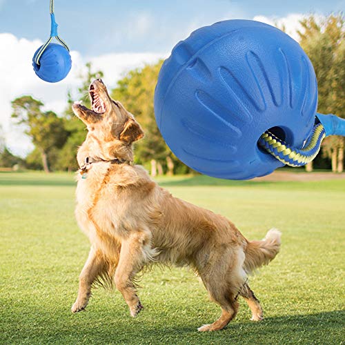 Regalo de Verano Juguete portátil de la Bola del Perro, Juguete Resistente de la Bola del Perro de Las Mascotas, Animal doméstico Interactivo del Masticar de EVA para el Perro