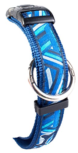 Rogz Disfraz 1 "Respuesta Armada Side-Release Fashion Collar de Perro, Talla XL, Azul Marino Zen