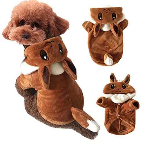 Ropa para mascotas Invierno Divertido Disfraz de perro Pokemon Perro Gato Fiesta Vestir Ropa Para Perro Gatos Regalo Mascota-M (Talla L: L)
