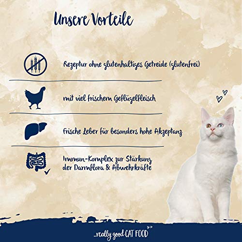 Sanabelle No Grain con las aves de corral | Alimento seco para gatos nutricionalmente sensibles | 1 x 10 kg