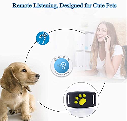 Savlot Rastreador GPS para Gatos Perros Collares Rastreador de Perros Impermeable USB Recargable Localizador de rastreo de Perros Ubicación y monitoreo de Actividades Negro/Azul/Rosa/Verde