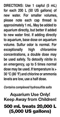 Seachem Prime - Bioacondicionador para Agua Dulce y Marina, 500 ml
