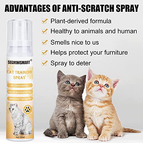 SEGMINISMART Repelente para Gatos,Anti Arañazos para Gatos,Spray de Entrenamiento para Gatos,Cat Training Spray,Educación Spray para Perros y Gatos