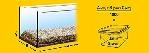 sera Gravel Anthracite 1-3 mm 6000 ml - Grava Natural Color Antracita (Ø 1-3 mm) para Todos los acuarios de Agua Dulce y Salada