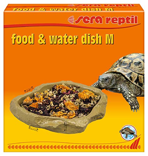 Sera Reptil Food/Water Dish M - Cuenco para Comida y Bebida para Reptiles y Anfibios