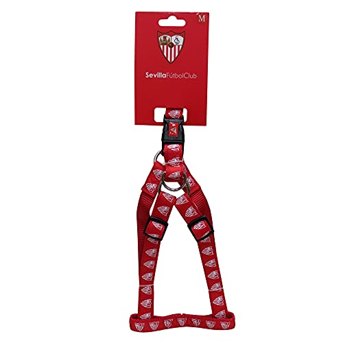 Sevilla, Arnés para Perro Talla L Producto Oficial Sevilla Fútbol Club Poliéster Color Rojo (CyP Brands)