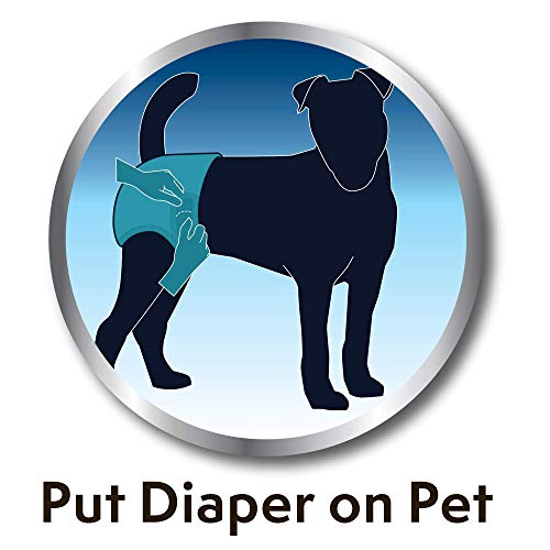 Simple Solution pañales Desechables para Perro, Ultra Absorbente, Paquete de 22