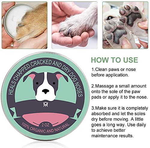 SLE Bálsamo Patas Perro Natural Paw Care,para Mascotas 100% Natural Regenerador - para Patas,Nariz y Piel-para Perros y Gatos