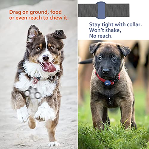 Soporte de silicona para collar de perro Airtag 2021, funda retráctil ligera e impermeable para perros y gatos