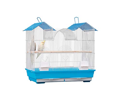 Space- rack Z-W-Dong Las jaulas de Aves, Casa Tipo de Ventana Mover Galvanizado facilita la visualización de la Tienda de Animales Jaulas Jaulas de 51 * 61 * 38 cm Jaulas para pájaros