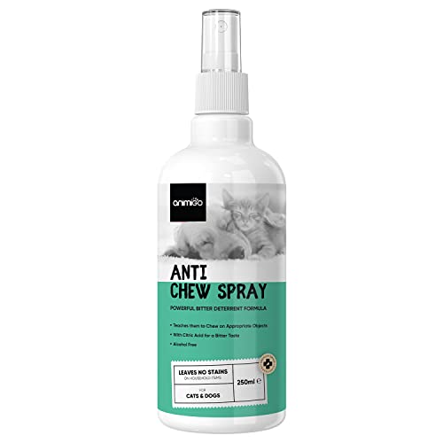 Spray Antimordeduras Gatos y Perros 250ml | Spray para Entrenar Mascotas, No Tóxico y Anti-Manchas