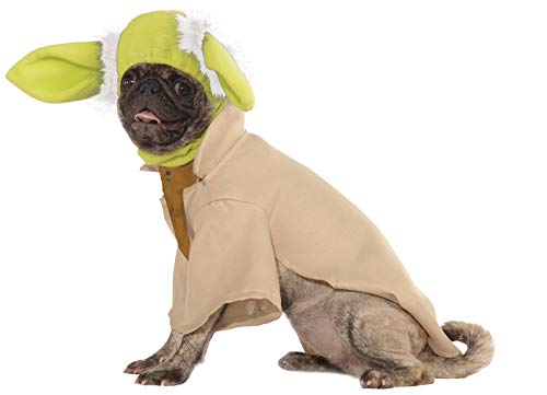 Star Wars - Disfraz de Maestro Yoda para mascota Talla XL perro (Rubie's 887853-XL)