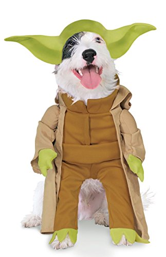 Star Wars - Disfraz Yoda Dlx para mascota, S (Rubie's Spain 887893-S)