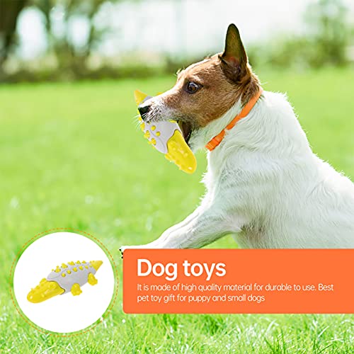 STOBOK Juguete para Masticar Perros Cocodrilo en Forma de Cocodrilo Juguetes Interactivos con Caucho Duradero E Indómible para El Entrenamiento Perro Masticar Juguetes de Dentición