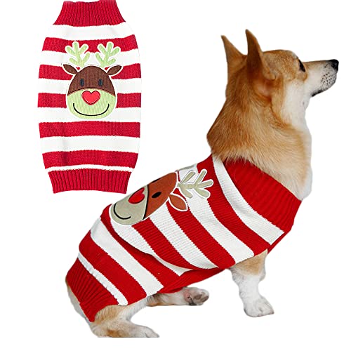 Sueter Navidad para Perro,Sueter para Mascotas,Ropa Navidad Mascotas,Disfraz Navidad para Perro Gato,Suéter Invierno para Perro,Jersey Cálido para Perro (S)