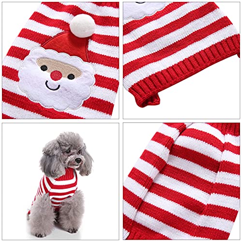 Suéter navideño para perros Ropa para mascotas Lindo para mascotas Cachorro Gato Perro Jersey cálido Suéter Prendas de punto Abrigo Ropa Otoño Invierno Ropa para perros Ropa para perros Suéter suave