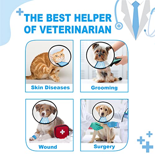 Supet Conos de Recuperación para Mascotas, Collarines para Curar Heridas, Collar Isabelino para Perros y Gatos