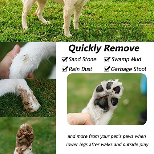 Taza para Lavar los Pies de Perro, Limpiador de Patas de Perro Portátil para Mascotas, para Perros Y Gatos, de Limpieza de 360 ​​°, Saludable, Fácil de Usar(gris)