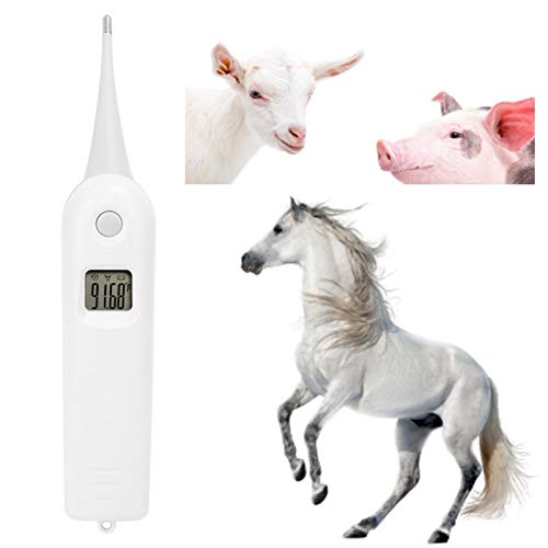 Termómetro electrónico veterinario para perros y gatos Probador de temperatura del ganado para una detección precisa de la fiebre Termómetro impermeable para mascotas de lectura rápida