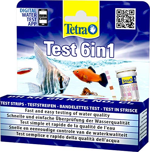 Tetra Test 6in1- Prueba de Agua para controlar los Seis valores más Importantes del Agua en un Solo Paso + EasyBalance 250 ml Estabiliza valores Importantes del Agua hasta Seis Meses