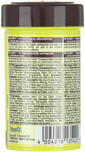 Tetra TetraMin Alimento Mini Granules para Peces de Acuario, 45 g