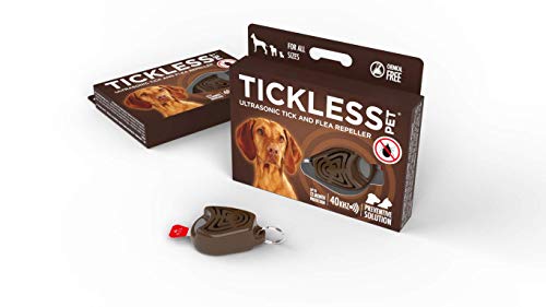 Tickless Pet Repelente ultrasónico de pulgas y garrapatas - Marrón