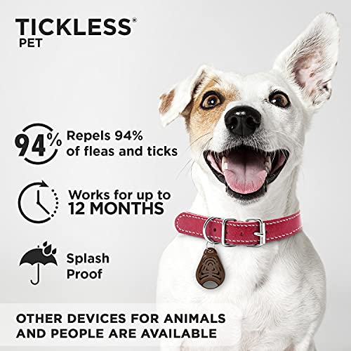 Tickless Pet Repelente ultrasónico de pulgas y garrapatas - Marrón