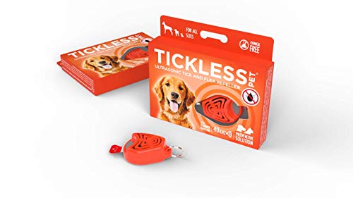 Tickless Pet Repelente ultrasónico de pulgas y garrapatas - Naranja