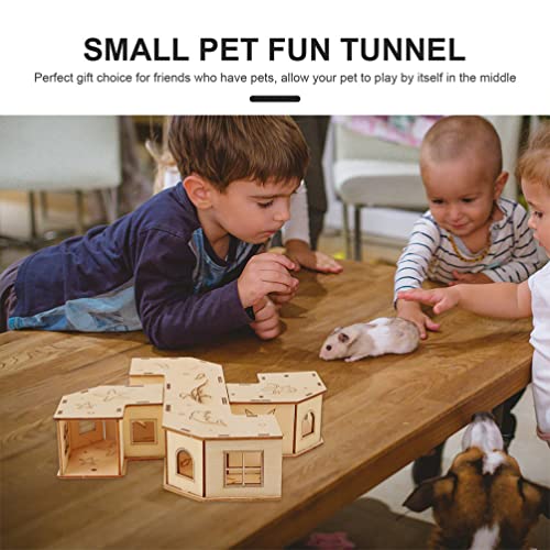 Toyvian 2Pcs Hamster Tunnel Toy Playhouse para Conejillos de Indias Y Animales Pequeños para Jugar Y Dormir