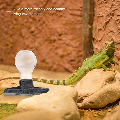Toyvian Reptil Dispensador de Agua Lagarto Alimentador de Agua de La Taza de Beber Alimentación de Agua Potable Soporte de Producto Pet Placa para Lagartos Tortuga Geckos