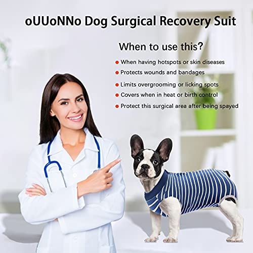 Traje de recuperación para perros, traje de recuperación quirúrgica para perros para mujeres y hombres,alternativas de collares electrónicos de cono, chaleco antilamiendo para mascotas post cirugía
