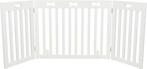 Trixie Puerta Perros, 3-Parts, 82–124 × 61 cm, Blanco