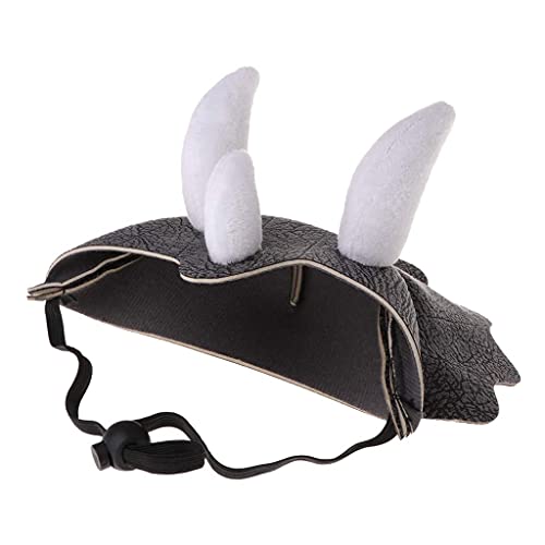 U-M Disfraz de sombrero para mascotas, Halloween Holiday Fancy Cosplay Cap perro gato Bulldog cabeza cubierta