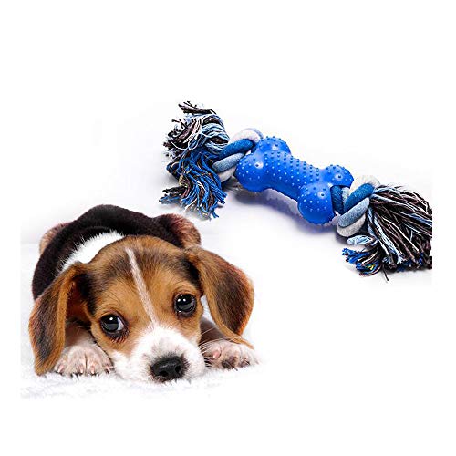 U-M Juguete de perro cuerda de masticar juguete de masticación juguete interactivo del nudo para el perro del cachorro