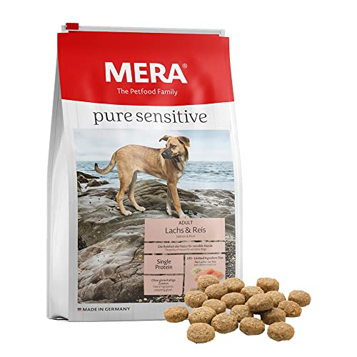 Unbekannt Mera Pure Sensitive Adult - Pienso de salmón y arroz para Perros, para la Dieta Diaria de Perros con alergias alimenticias