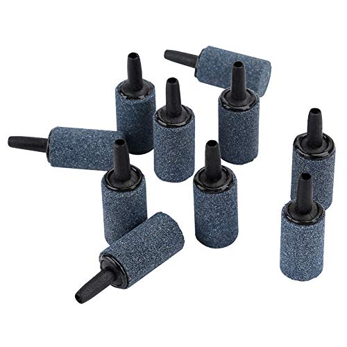 Uniclife 10 PCS Air Stone Cylinder 2.5cm Bubble Diffuser Airstones para Bomba