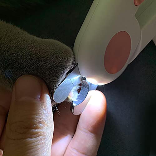 UOGAR Cortaúñas LED para Gatos - Cortaúñas para Perros con luz para Evitar Cortes excesivos de uñas - Cortaúñas Profesionales para Gatos para el Cuidado de Las Garras de Cachorros y Gatitos