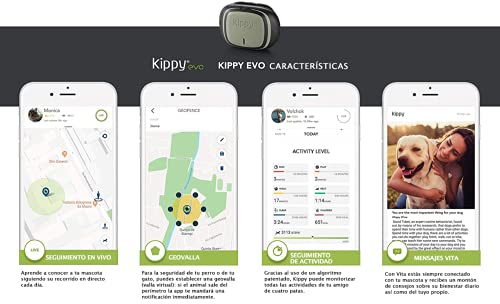 V-Pet Tracker, Localizador GPS y Monitor de Actividad para Perros y Gatos, Rastreador Inalámbrico - Se Requiere Suscripción