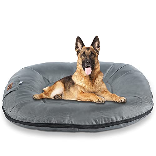 Vanansa Colchón de perro lavable extra grande, cama plana para perros medianos y grandes, enfriamiento de cama para perros de verano (XXL, gris)