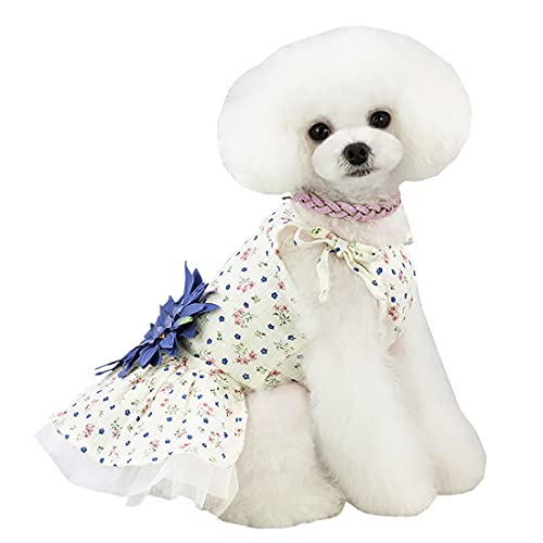 Vestido de Perro Cachorro Falda de Lujo Ropa para Perros Vestidos de Princesa Vestido de Novia Tutu Vestido de Margarita para Perro Pequeño