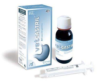 Vetgastril 50 ml Protector de Estomago Gastrointestinal para Perros y Gatos | Suplemento Nutricional Digestivo e intestinal para Mascota| Probiótico Estomacal con Hidróxido de Aluminio y Glucosa