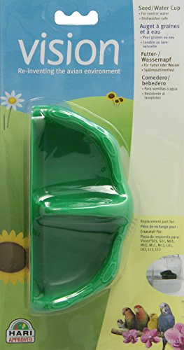 Vision Tazas para Semilla y Agua, Color Verde
