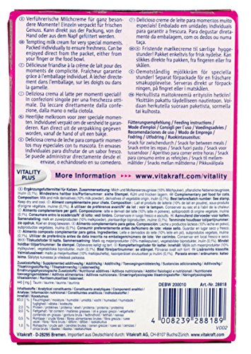 Vitakraft - Milky Melody, Snack líquido para Gatos con Crema de Leche - Contiene 7 envases monodosis de 10 g, 70 g