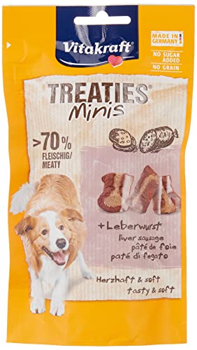 Vitakraft - Treaties Minis de paté, Snacks para Perros Pequeños - Pack de 8 x 48g