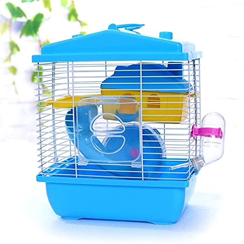 WECDS Jaula para Mascotas Hamster Cottage con claraboya Transparente Casa de Doble Capa para hámster Golden Hamster Pet (Color: C)
