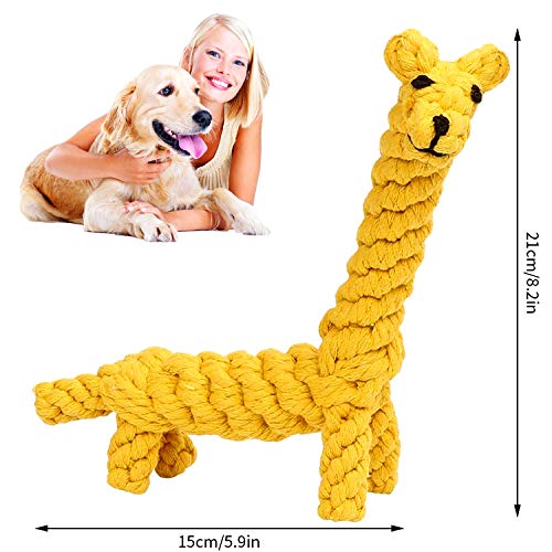 WELLXUNK Puppy Chew Toys, Juguetes para Perros, Limpieza de Dientes con Función de Cuidado Dental para Perro, Juguetes duraderos para Perros Cachorros Perros pequeños, Molar para Mascotas (B)