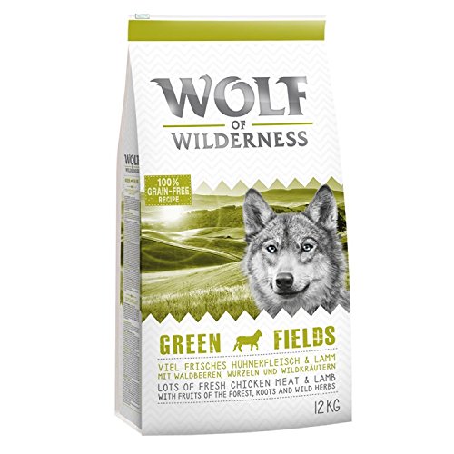 Wolf of Wilderness Adulto "Green Fields" - Cordero. Una comida saludable y saludable para su perro