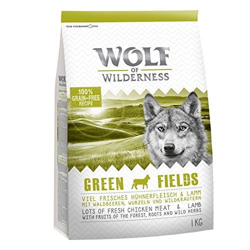 Wolf of Wilderness Adulto "Green Fields" - Cordero. Una comida saludable y saludable para su perro