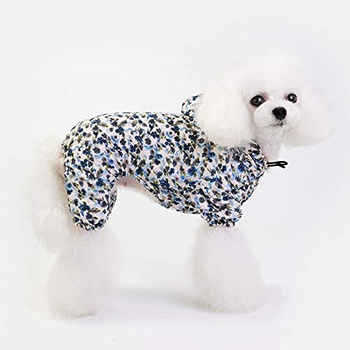 XHAEJ Impermeable resistente al viento para mascotas, impermeable para perros con sombrero, impermeable de seguridad, poncho de perro pequeño y mediano amarillo_XL