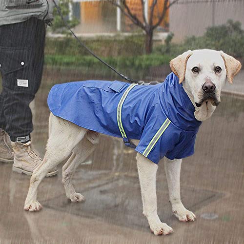 XHAEJ Perros grandes, medianos y pequeños, ropa para mascotas al aire libre, impermeables para perros grandes, abrigos impermeables para perros - Yellow_4XL